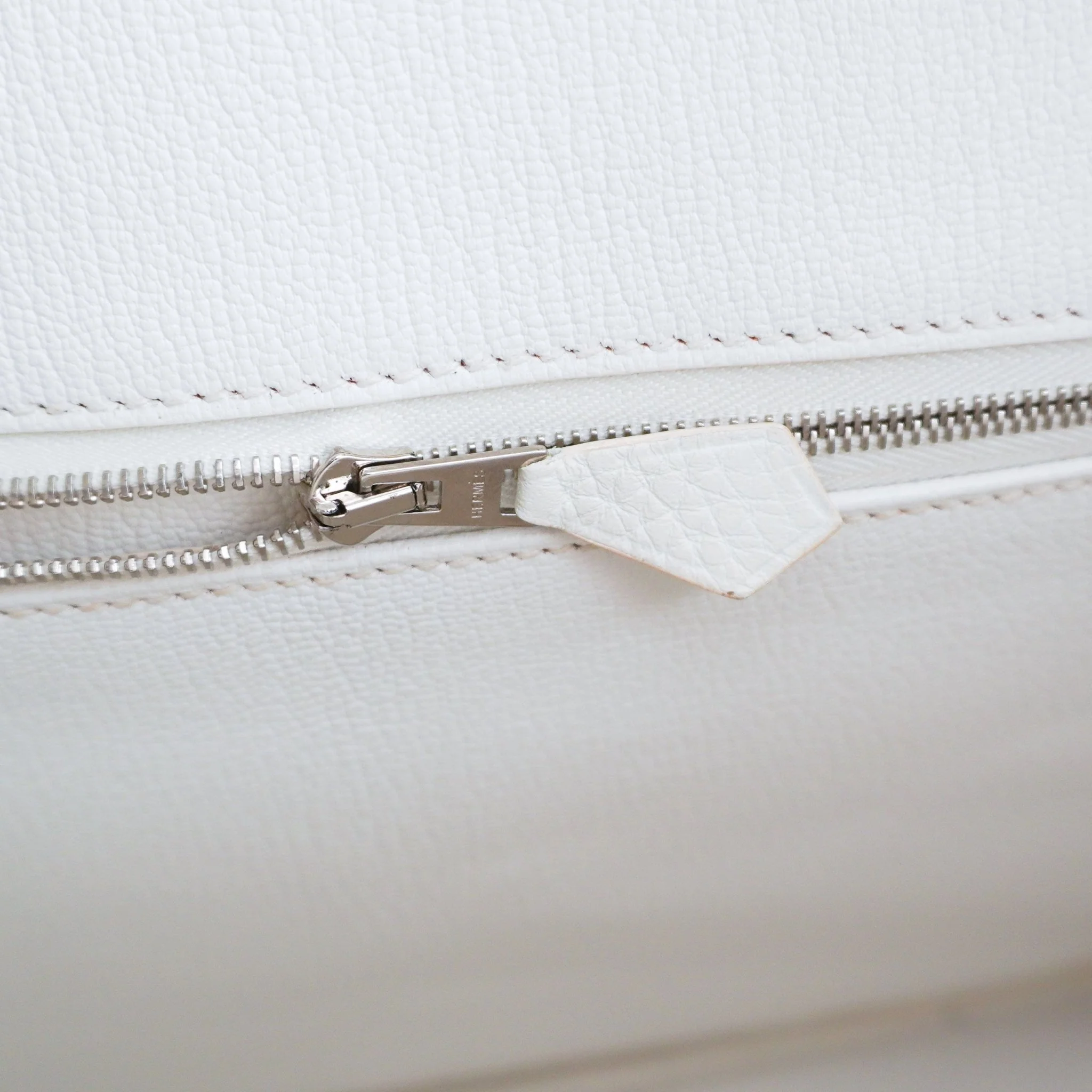 Hermès White Birkin 35 Togo Leather Palladium Hardware | Authentic Preloved - Image 19